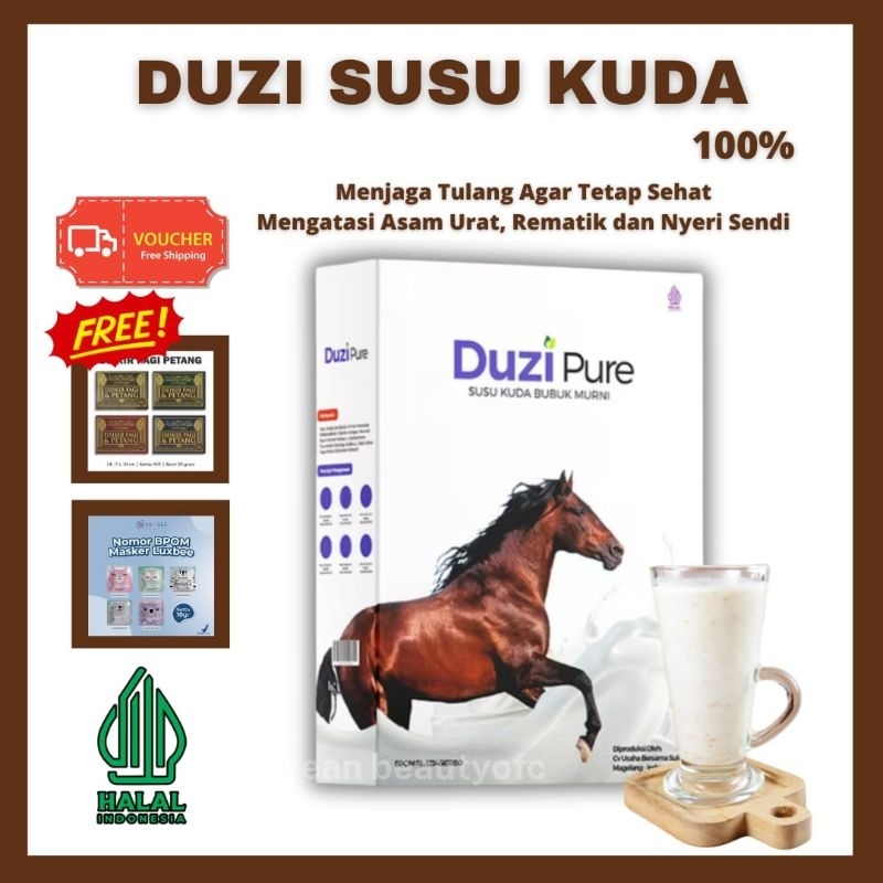 (Free Hadiah) DUZI PURE SUSU KUDA / SUSU KUDA LOMBOK / DUZI