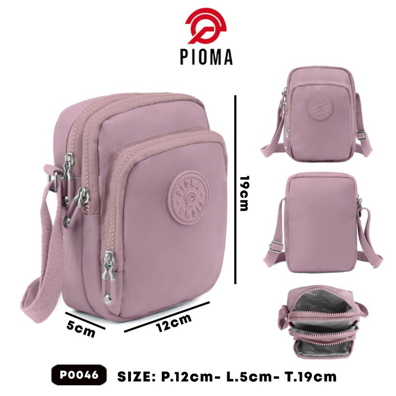 Pioma Tas selempang / tas hp wanita kain nylon P0046