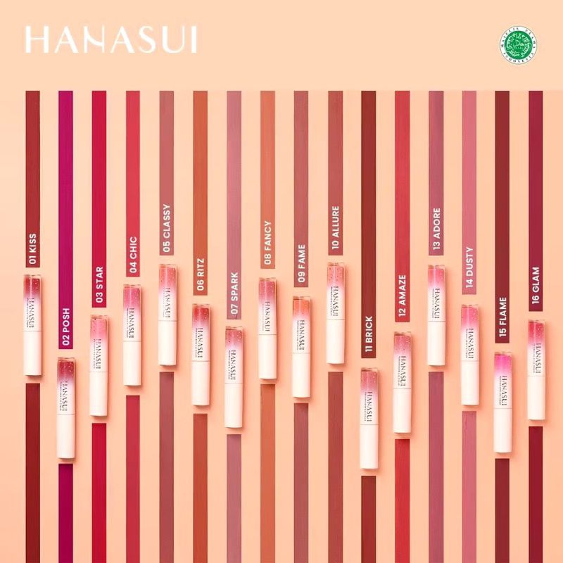 HANASUI MATTEDORABLE LIPCREAM/ BOBA EDITION/ LIP TINT HANASUI