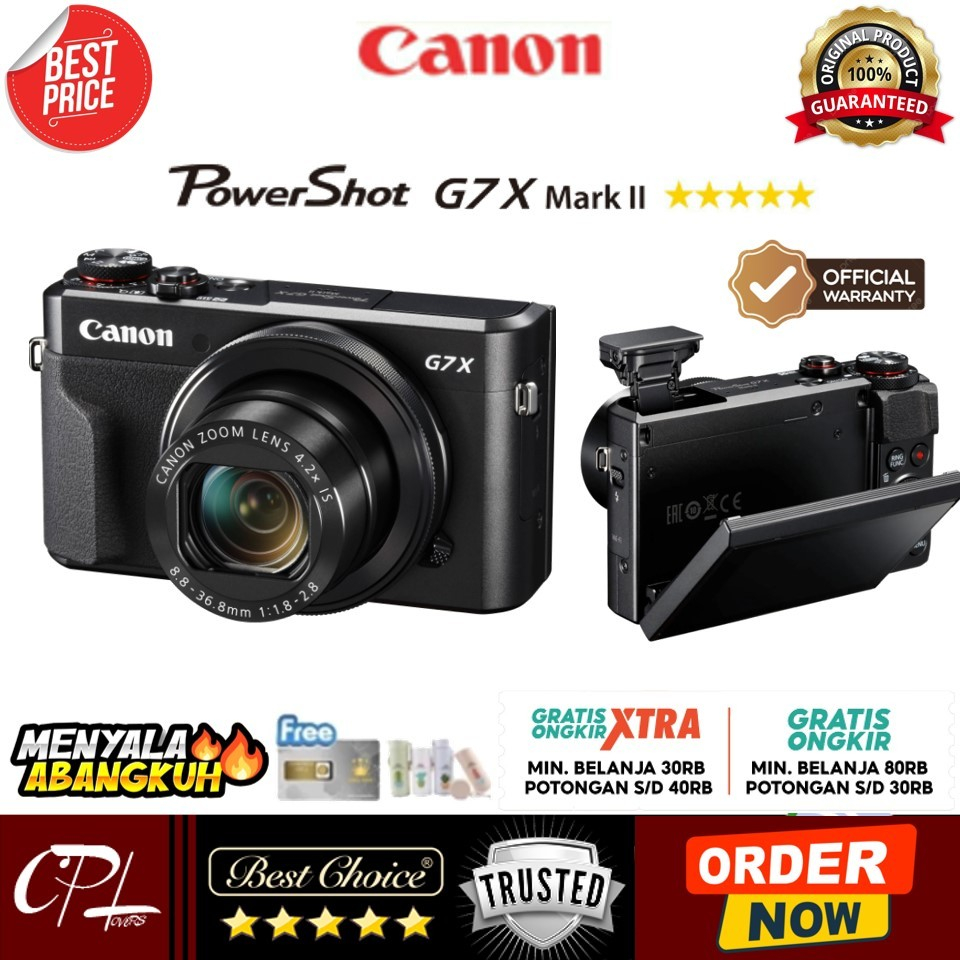 CANON POWERSHOT G7X MARK II DIGITAL CAMERA - CANON G7 X MARK 2