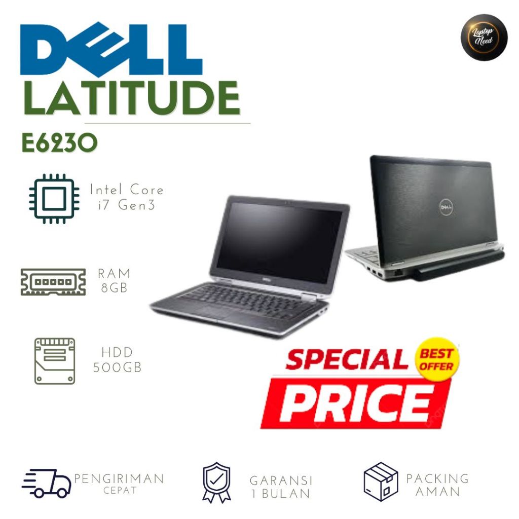 Laptop Bekas Murah Core i7 Dell E6230 i7 - 3540M Ram 8GB