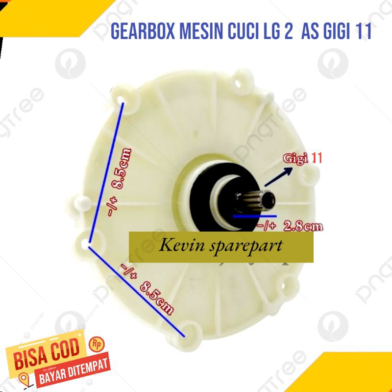 Gearbox Mesin Cuci LG 2 Tabung /Gearbox Pencuci LG E  Gigi 11