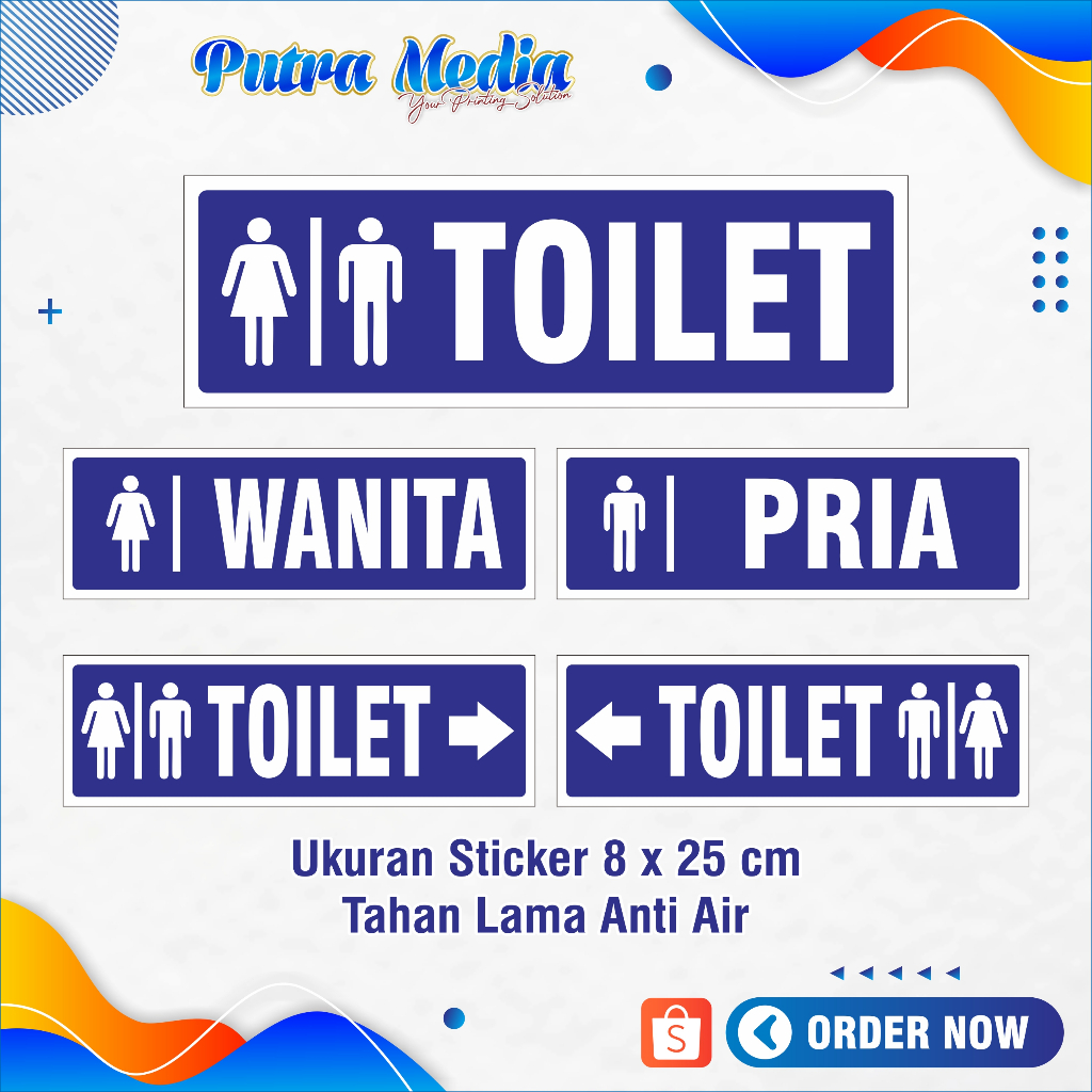 

STIKER TOILET PRIA WANITA / STIKER PENUNJUK TOILET