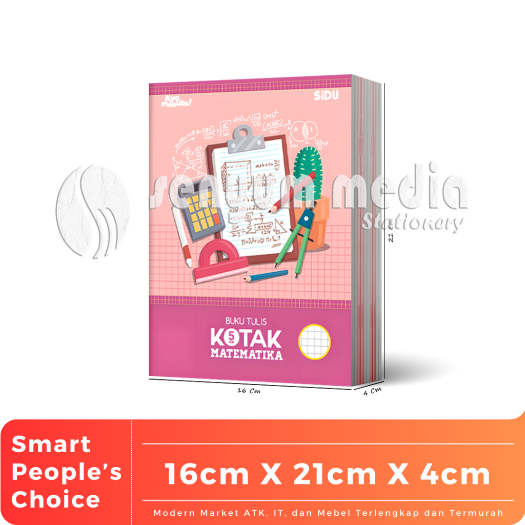 

NYBEBY26 BUKU TULIS SINAR DUNIA SIDU KOTAK KECIL SQ5 38 LEMBAR (1 PACK ISI BUKU) (S:PAK)