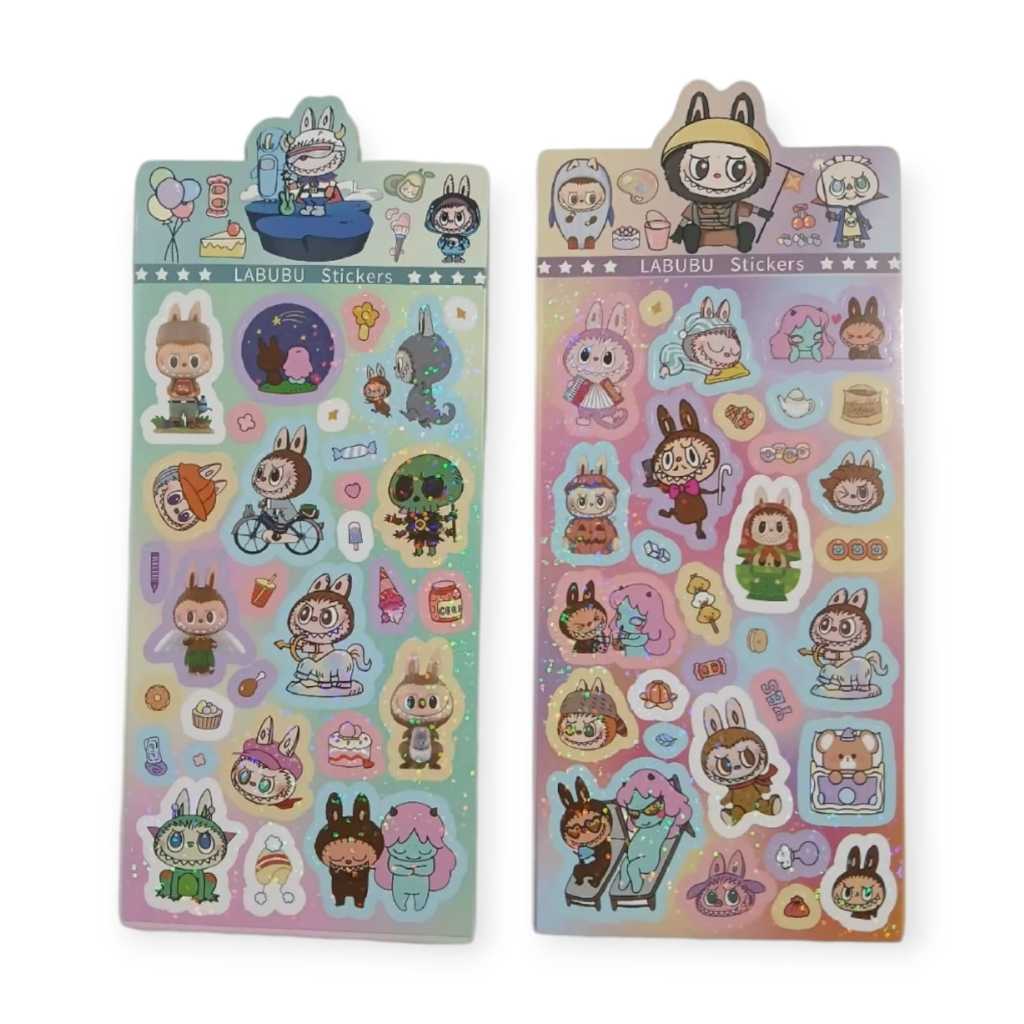 

Stiker Hologram Karakter Labubu Isi 1 Pcs