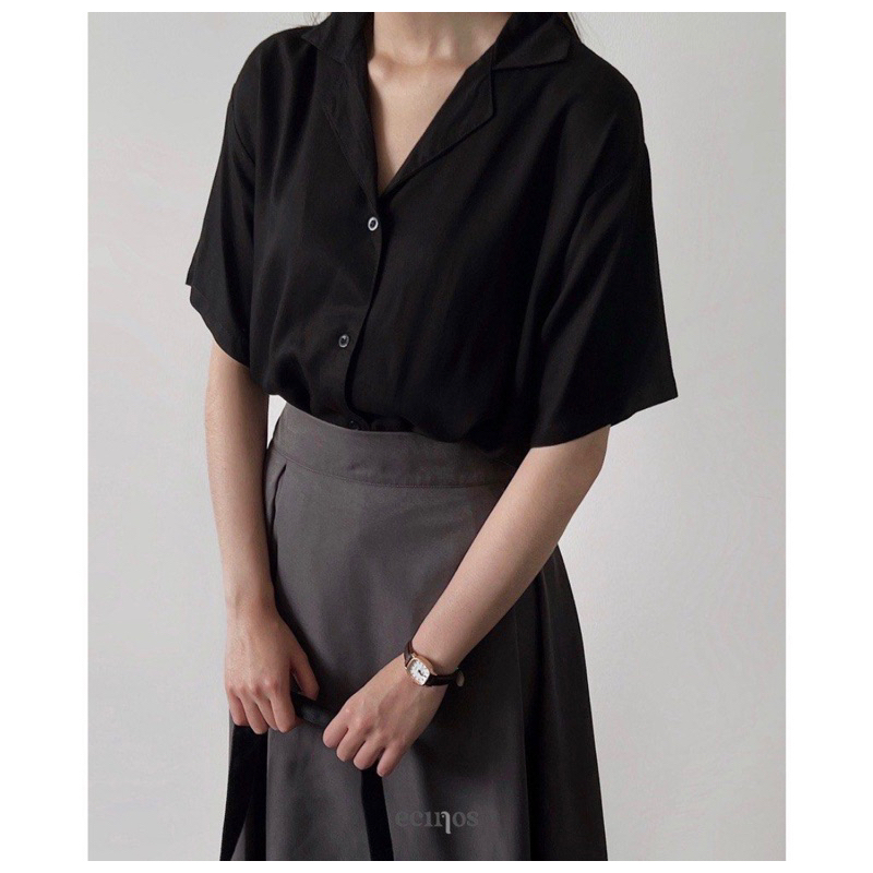 ECINOS Vania Top in black