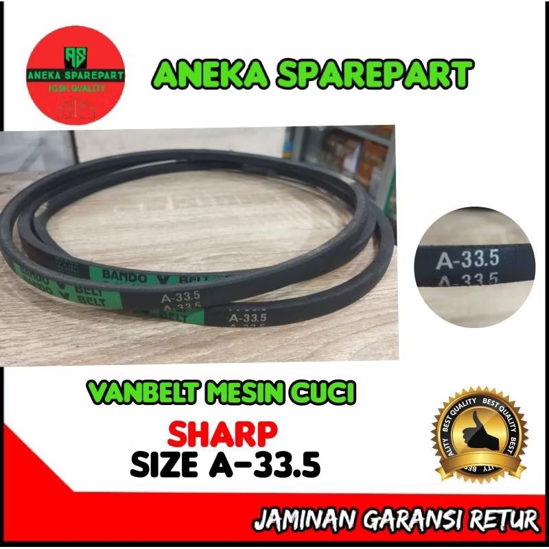 fanbel/fanbel/vanbelt/v-belt mesin cuci SHARP ukuran vanbelt A-33.5