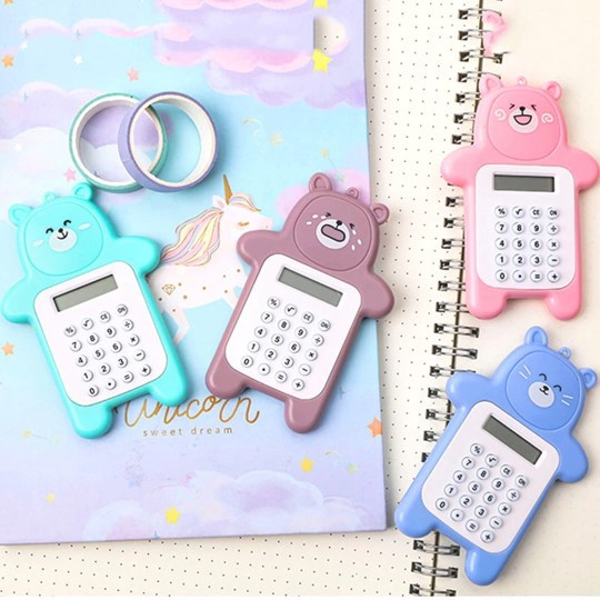 

Kalkulator Portable Mini Beruang 8 Digit (Warna Random)