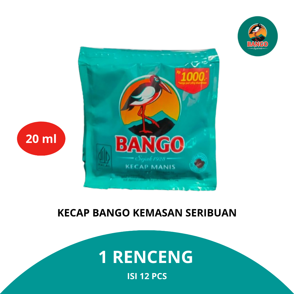 

Kecap Bango Seribuan 12 Sachet x 20ml