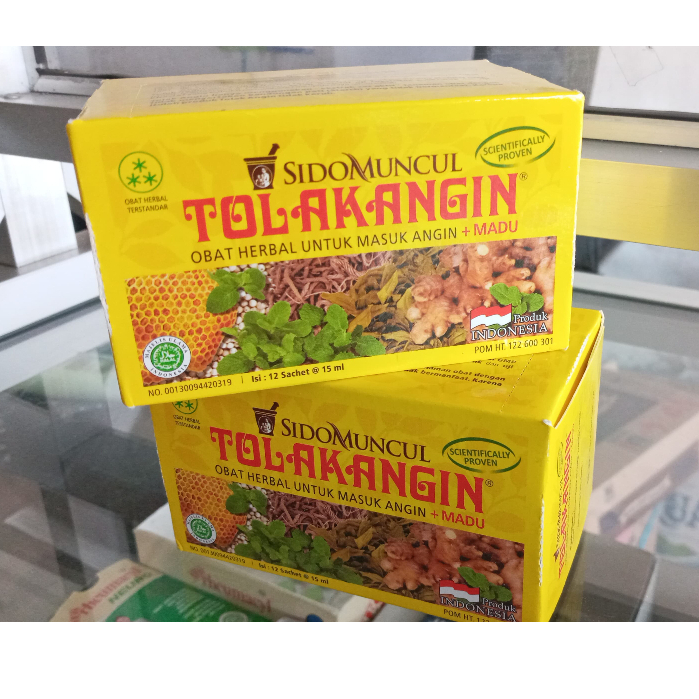 Tolak angin madu cair dewasa isi 12 sachet/ tolak angin sidomuncul/tolak angin cair