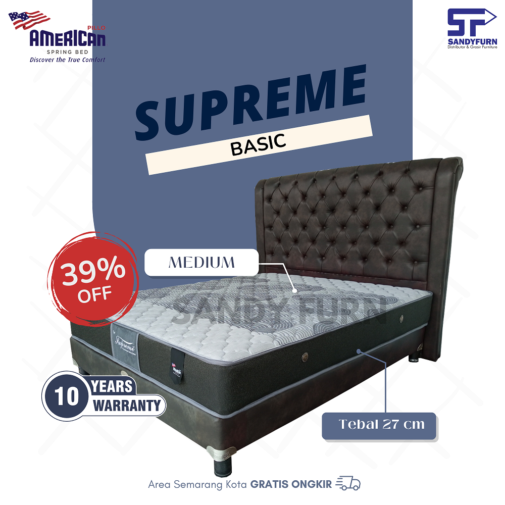 American Pillo Springbed Supreme Basic