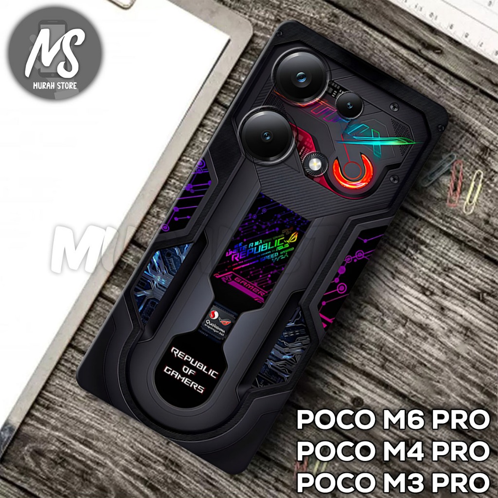 SoftCase POCO M6 PRO/MS18/MOTIF GAMING/Case POCO M6 PRO/Casing POCO M4 PRO/Kesing POCO M3 PRO/SoftCa