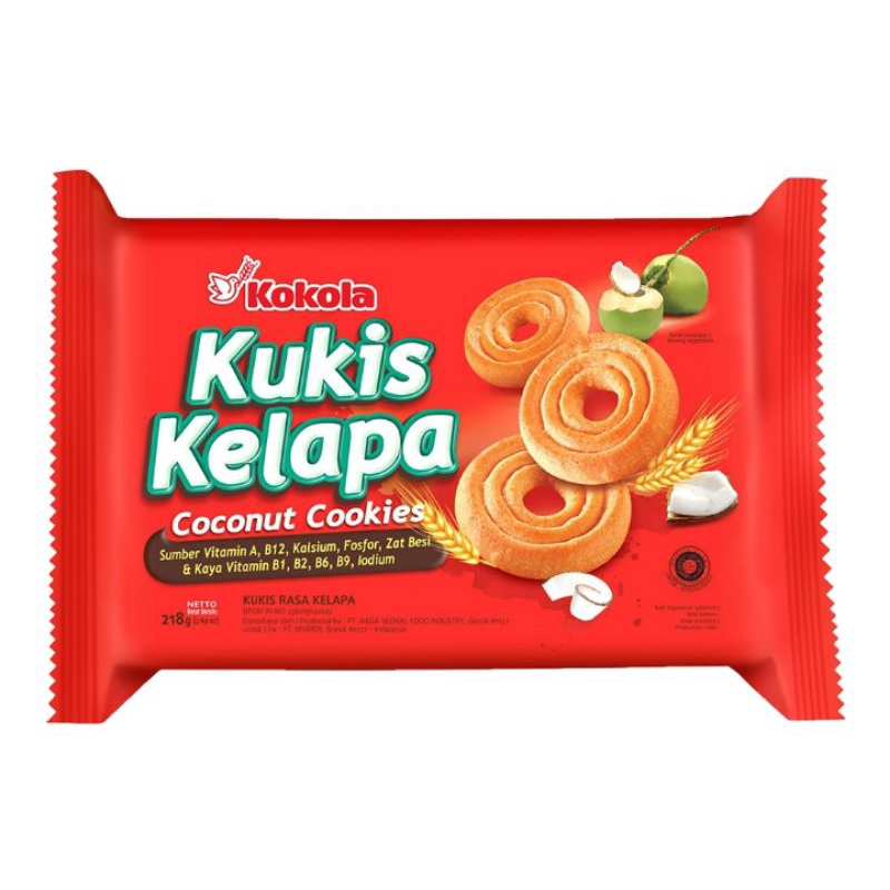 

Kokola kukis rasa kelapa 218 g