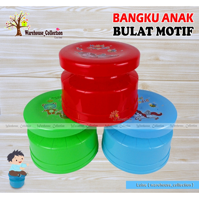 Kursi Plastik Pendek Dingklik Plastik Kursi Jongkok Bulat Kursi Dapur Bulat Bangku Plastik 888