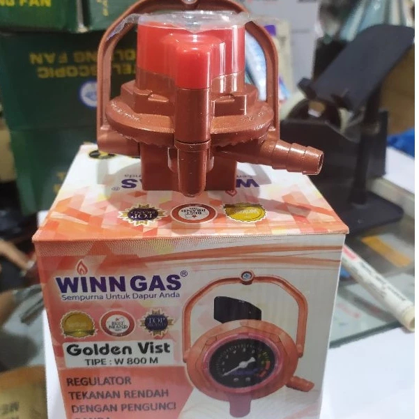 Regulator Gas Anti Bocor WINN GAS W 800 M GOLDEN VIST PREMIUM