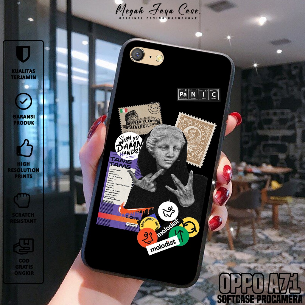 Case Hp OPPO A71 - Softcase OPPO A71 Motif Estetik - Casing OPPO A71 - Silikon Hp OPPO A71 - Kesing 