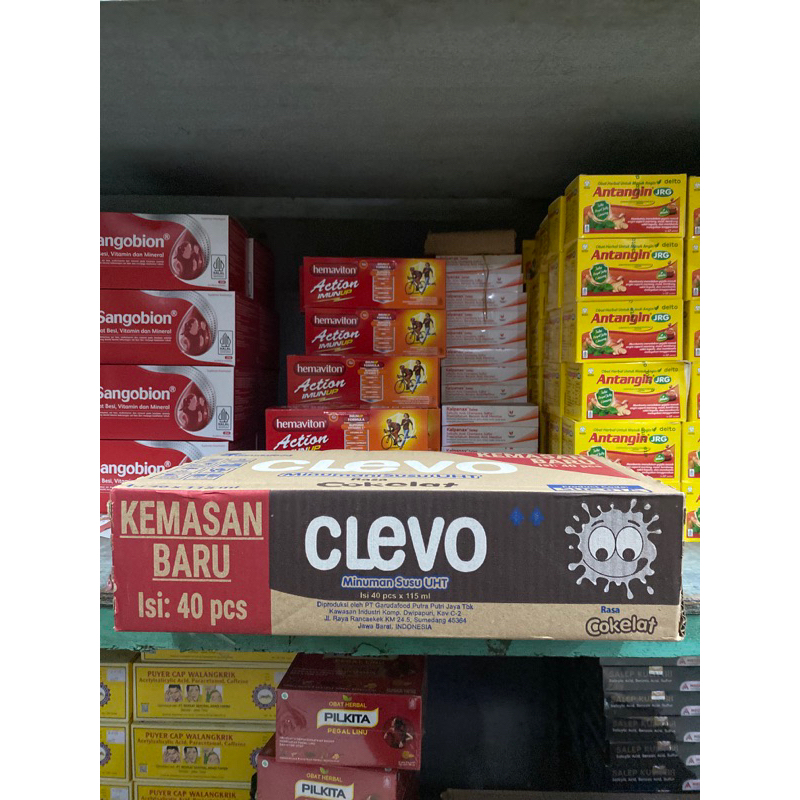 

CLEVO MINUMAN SUSU UHT KEMASAN BARU 1 DUS ISI 40 pcs x 115ml ❗️(HARGA TERMURAH)❗️