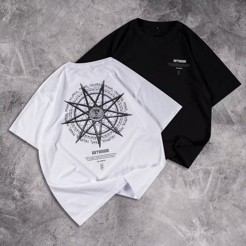 Kaos Pria Distro 100% Original 2024 | Kaos Grafiti SOTONISM Compass, Desain Retro Casual Keren | Kao