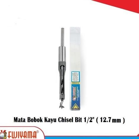 Fujiyama Mortise Chisel Bit 1/2" Mata Bor Bobok Kayu Tanah Petak NEW