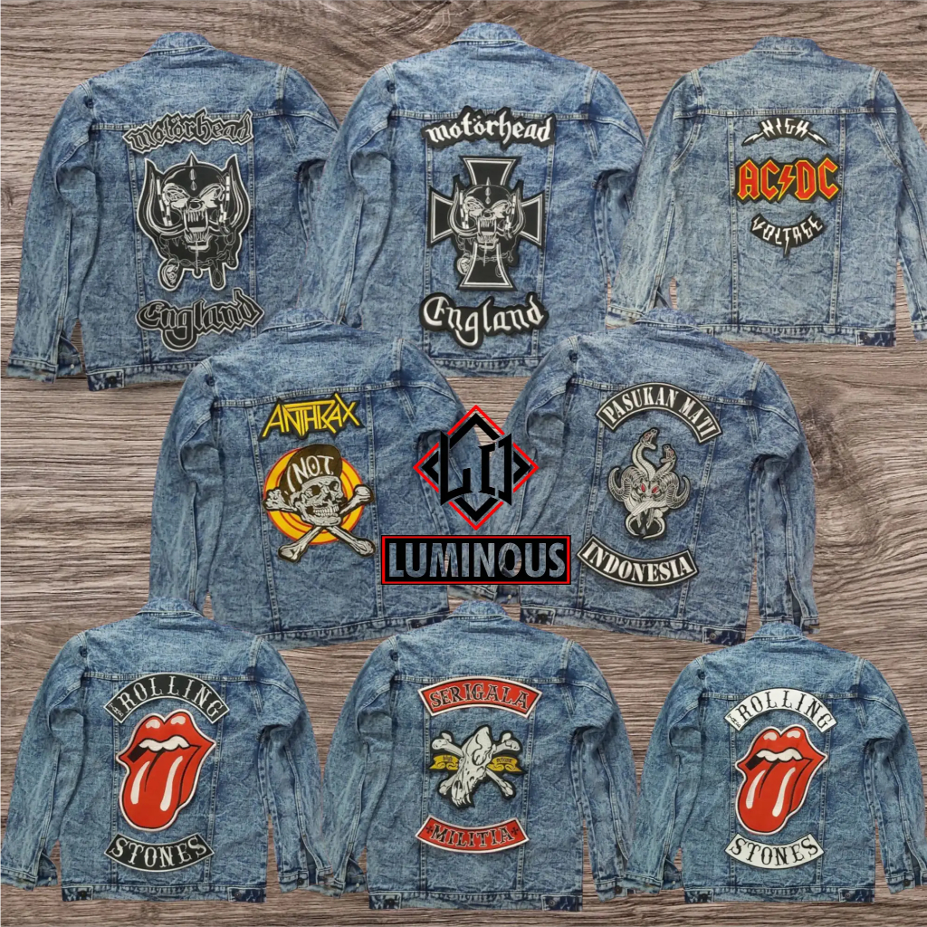 Backpatch bordir emblem bordir besar tempelan jahit aksesoris fashion best quality