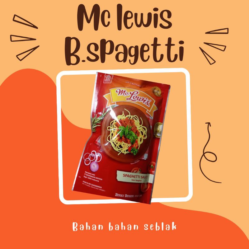 

mc lewis bumbu spagetti 310gr,mc lewis bumbu barbaque kemasan 310