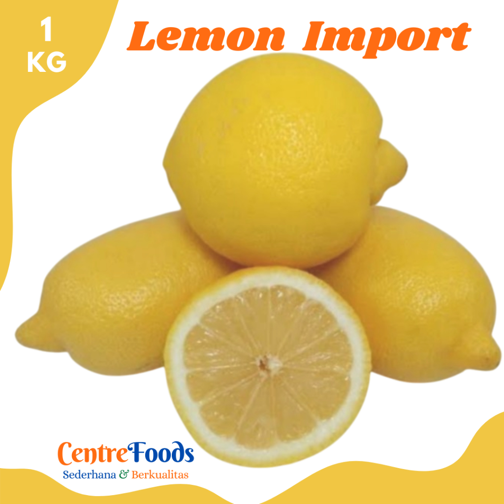 

LEMON Import - Buah Lemon California Import Fresh | 1.000gr [ Harga Per KG ]