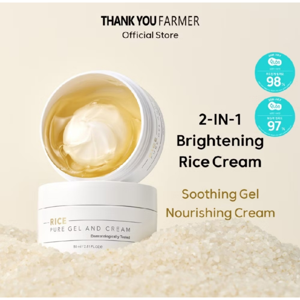 Thank You Farmer Rice Pure Gel And Cream