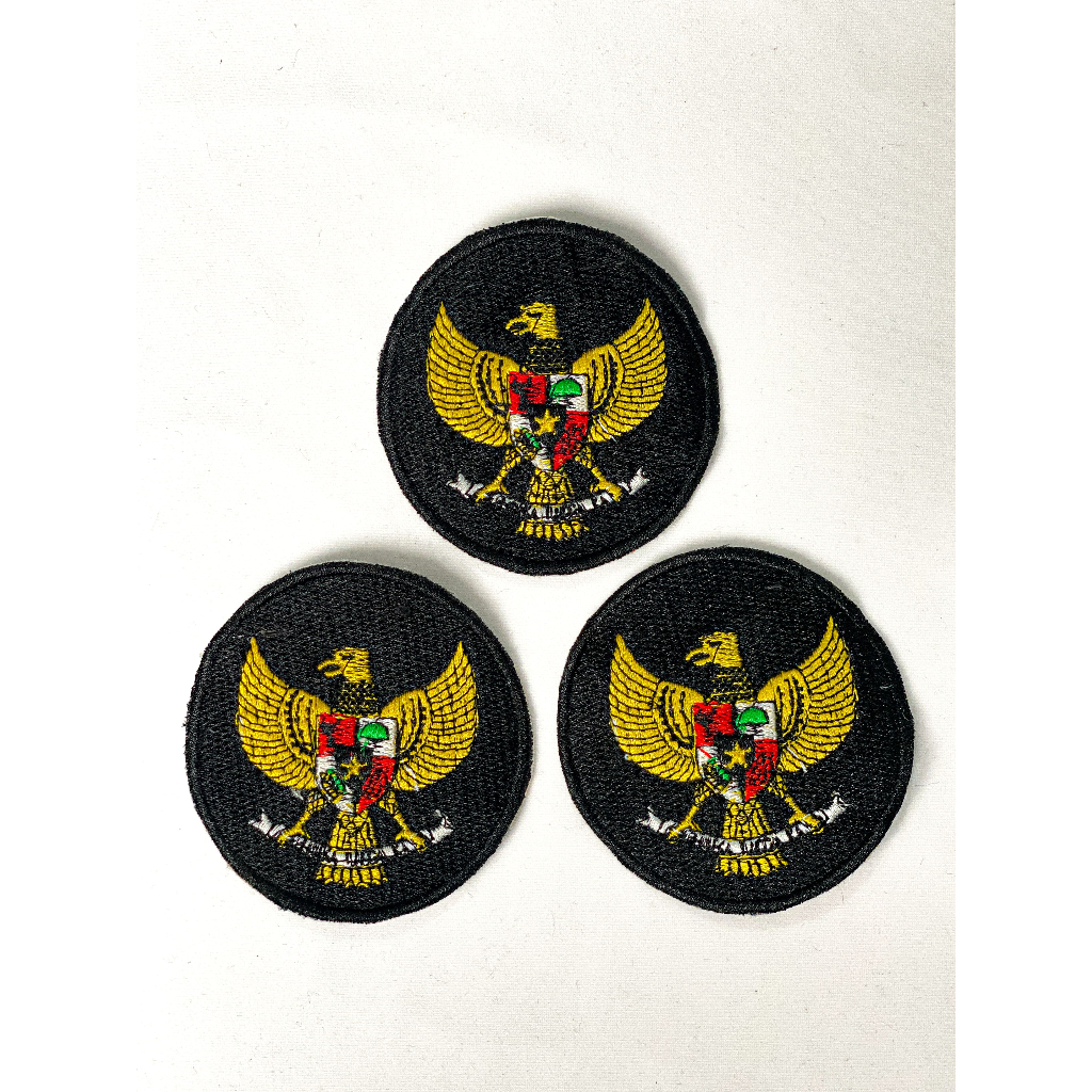 Patch Logo, Bordir Logo / Emblem Pancasila Bulat