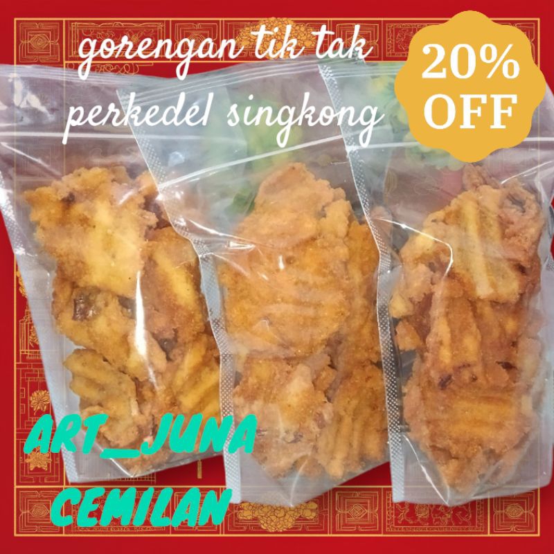 

CEMILAN PERKEDEL SINGKONG TIK TAK ARTJUNA JUMBO