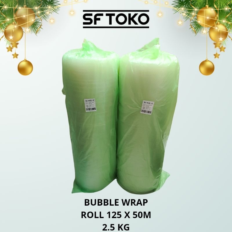 

BUBBLE WRAP 125 CM X 50 METER 2.5 KG BUBBLE WRAP 1 ROLL BENING