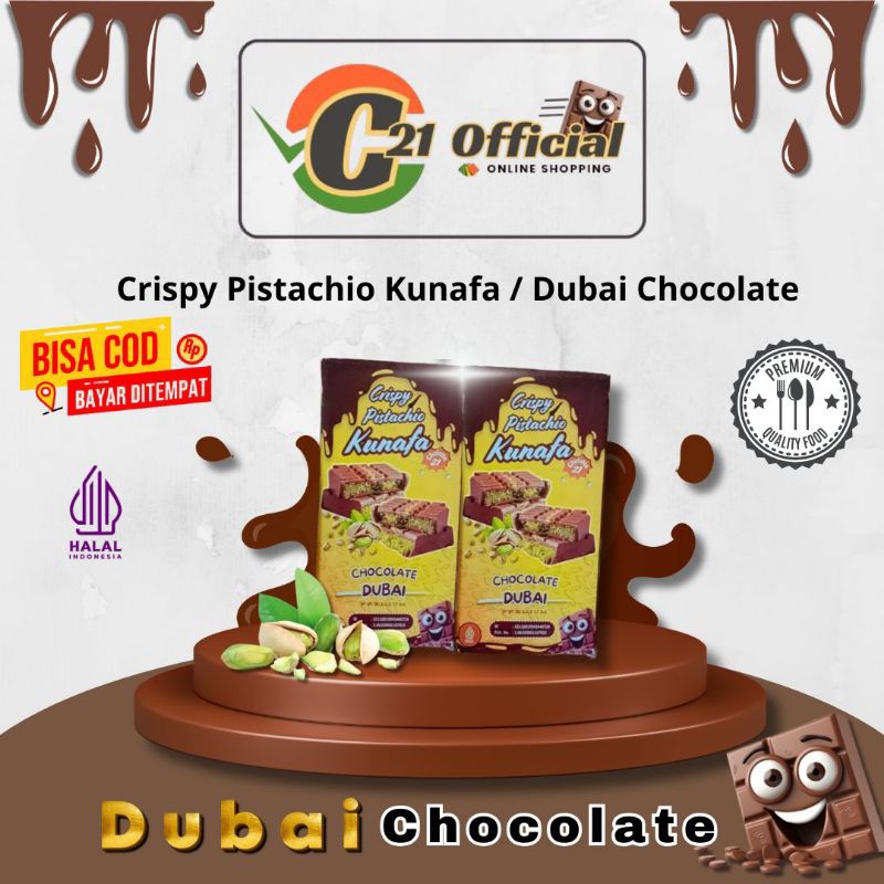 

Coklat Dubai / Crispy Pistachio Kunafa / Chocolate Dubai Viral Yellow