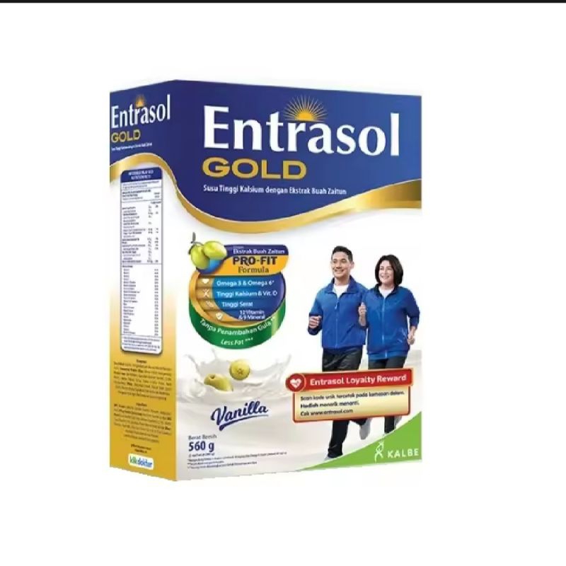 

ENTRASOL GOLD VANILA/COKELAT 560gr SUSU TINGGI KALSIUM DENGAN EKSTRAK BUAH ZAITUN