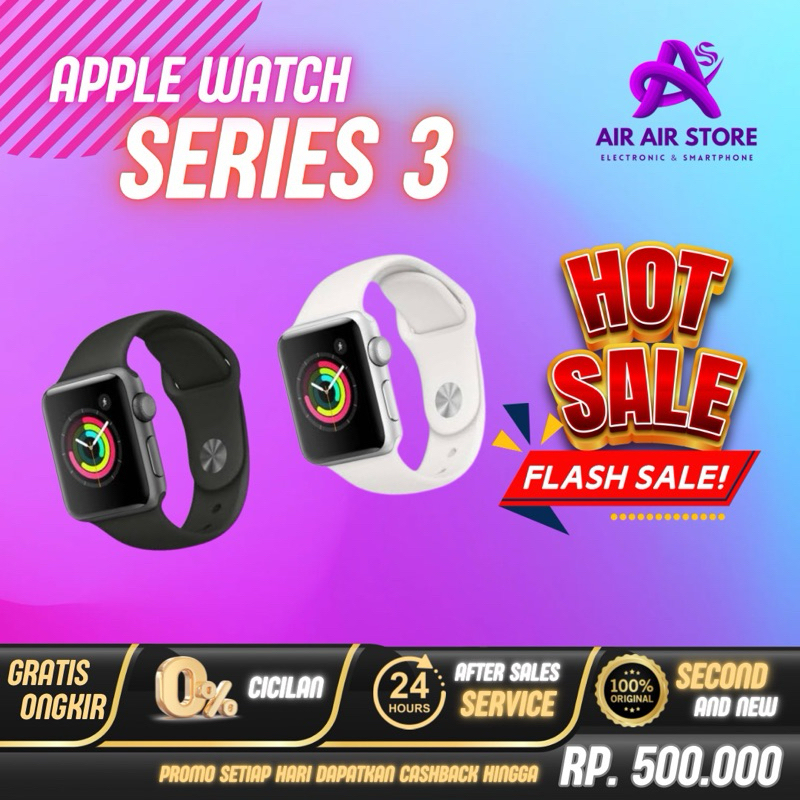 Apple Watch Series 3 38mm 42mm Second Mulus Original Fullset