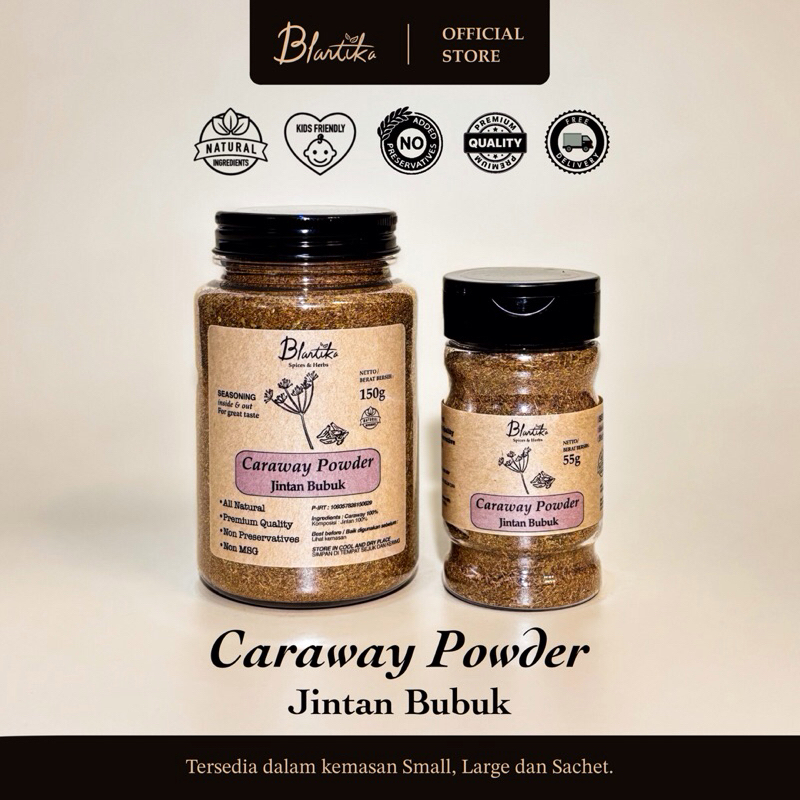 

Blantika - Jintan Masak Bubuk / Caraway Powder / Jintan Giling