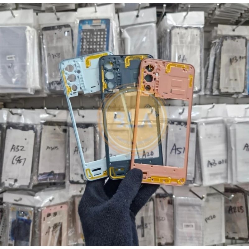 BAZEL - BEZEL TUTUP MESIN TULANG TENGAH MIDDLE FRAME SAMSUNG GALAXY M23 5G M236