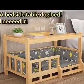 Ranjang Anjing Dan Kucing 2 Susun Tingkat 70 X 50 X 60 Kayu Jati Belanda