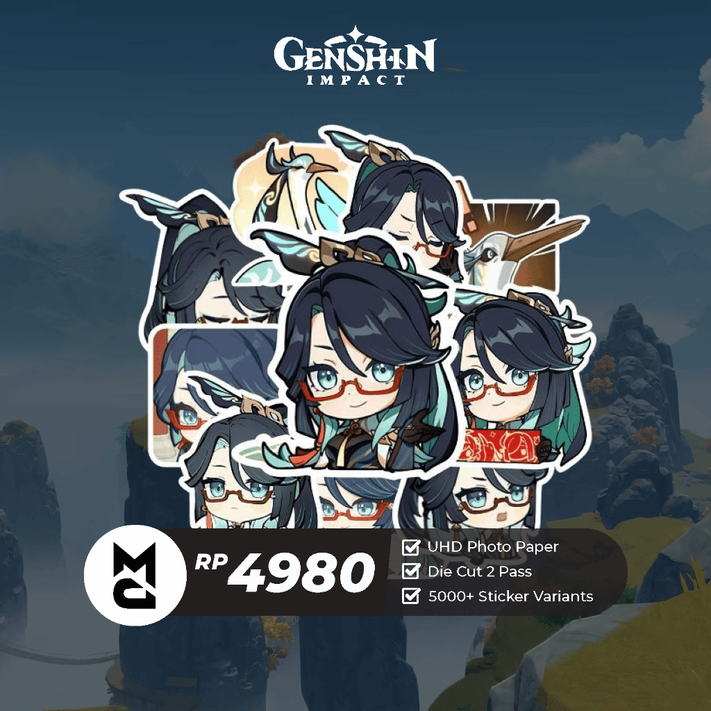 

Sticker Genshin Impact Xianyun Sticker Anime Aesthetic Lucu Sticker Helm Laptop Motor Hp