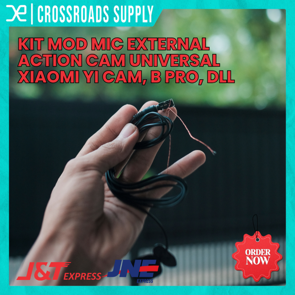Kit Set Jack Audio 3.5mm Mod Mic External Action Cam Universal Semua Kamera Xiaomi Yi Cam, B Pro, Ko