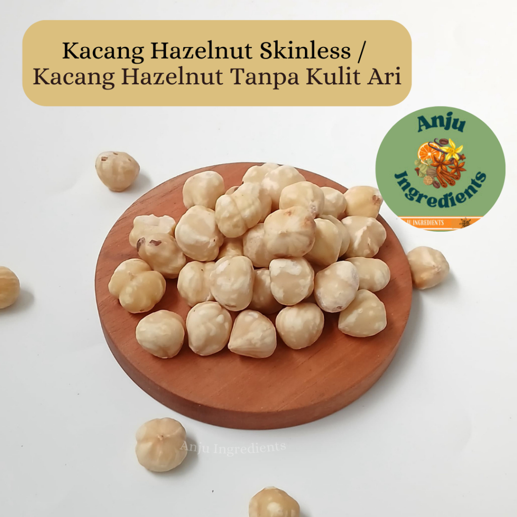 

Kacang hazelnut skinless 50gram / kacang hazelnut tanpa kulit ari