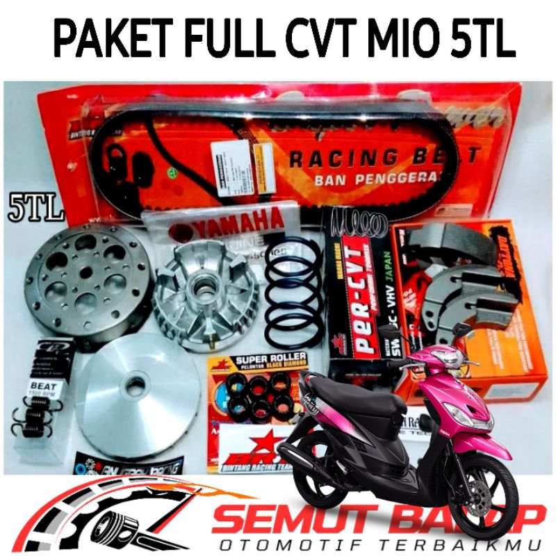 PAKET CVT MIO 5TL PAKET FULL KIRIAN MIO KARBU PAKET FULL MIO SMILE PAKET KIRIAN CVT FULL MIO 5TL KIR