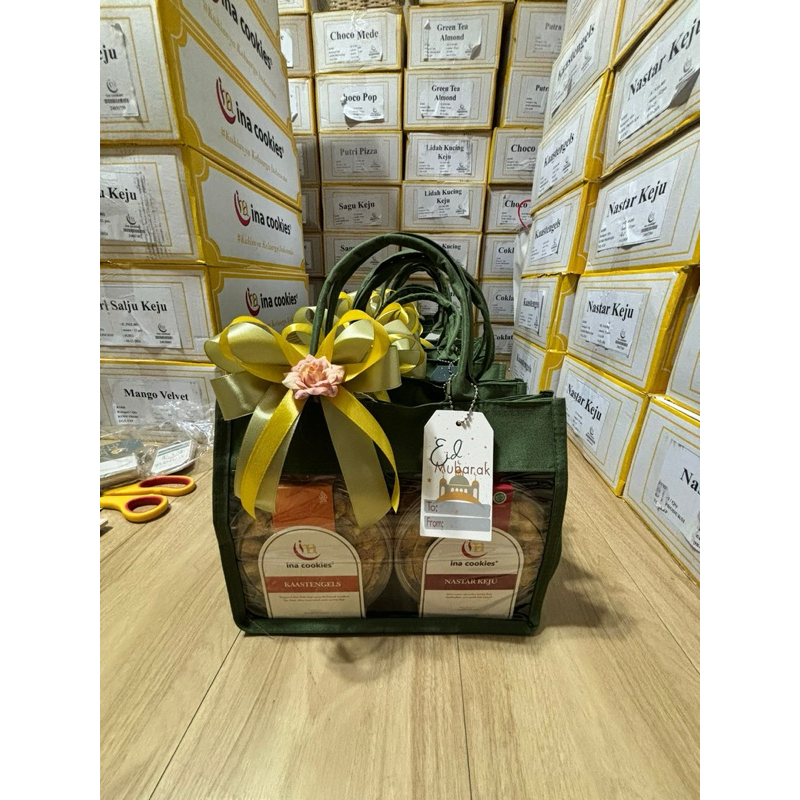 

hampers tas kanvas reguler atau jar inacookies