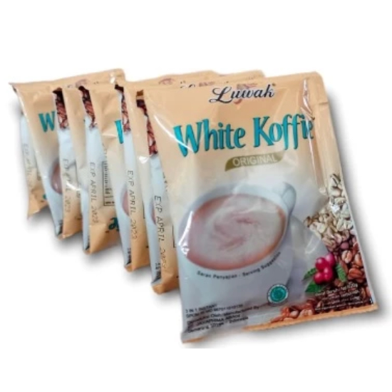 

KOPI LUWAK / LUWAK WHITE KOFFIE 1 RENCENG ISI 10 PCS