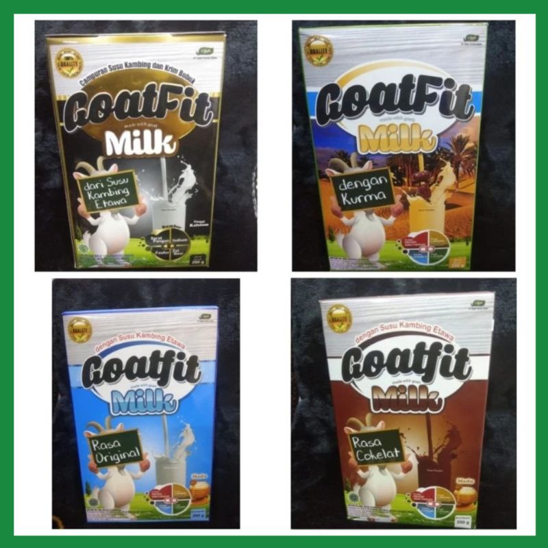 

Susu Kambing Etawa Goatfit Original Plus Roya Jelly | Goat Fit Original Per Box Kemasan 200 gr