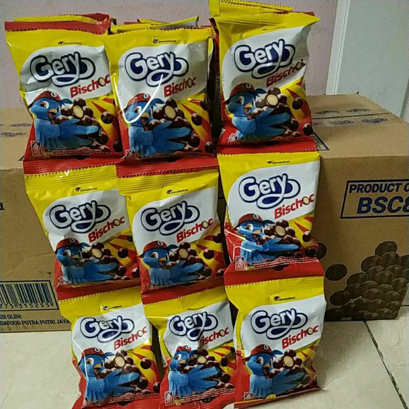 

Gery Bischock Biskuit Salut Cokelat Isi 10pcs