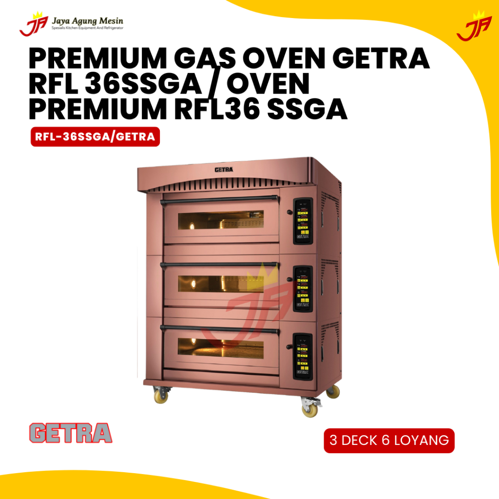 GETRA Premium Gas Oven Getra RFL 36SSGA / Oven Premium RFL36 SSGA RFL-36SSGA