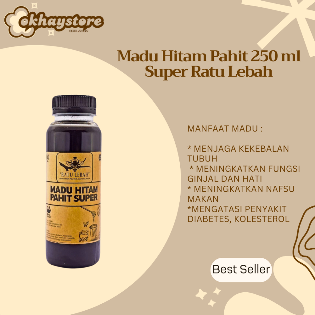 

Madu Hitam Pahit 250 ml Super Ratu Lebah