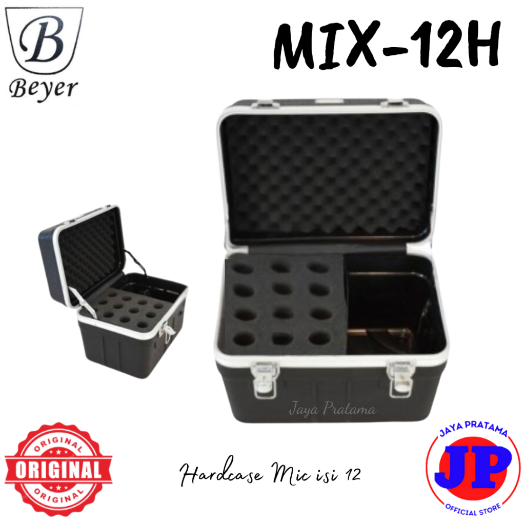 Beyer Hardcase Mic-12H Original Hardcase Mic isi 12 Koper Mic Beyer MIX12H