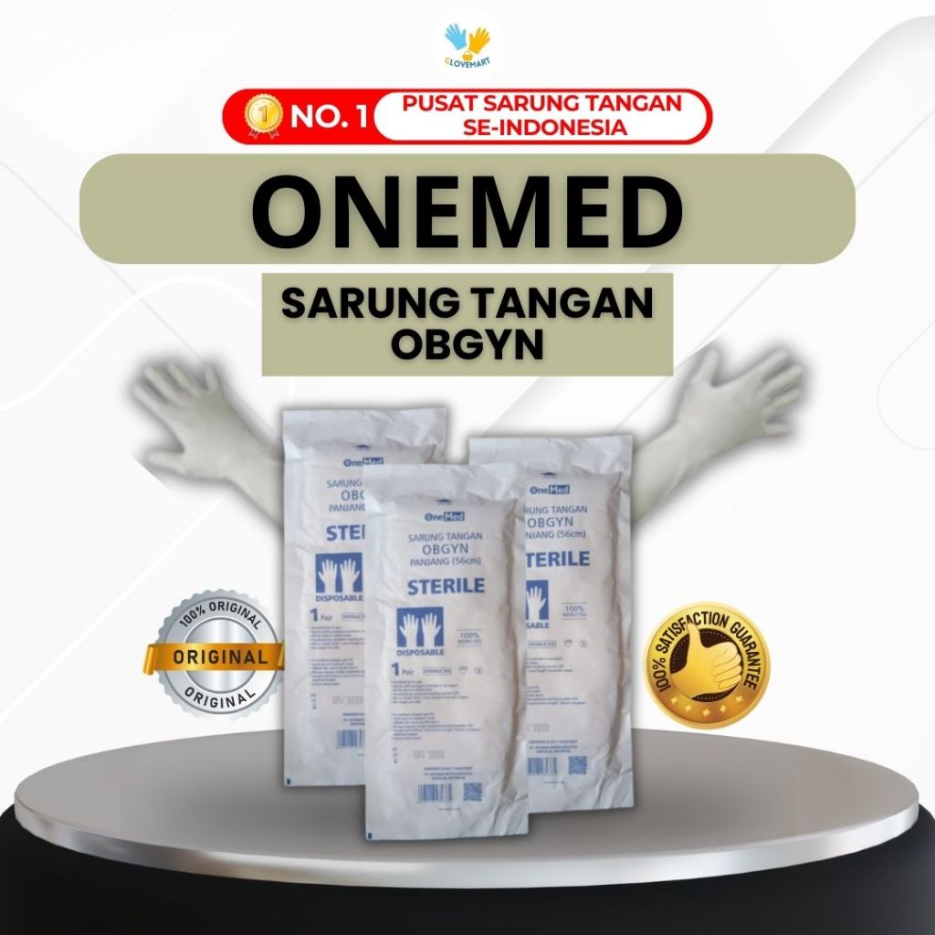 Sarung Tangan Karet /Sarung Tangan OBGYN Steril 56 cm / Sarung Tangan Obgyn
