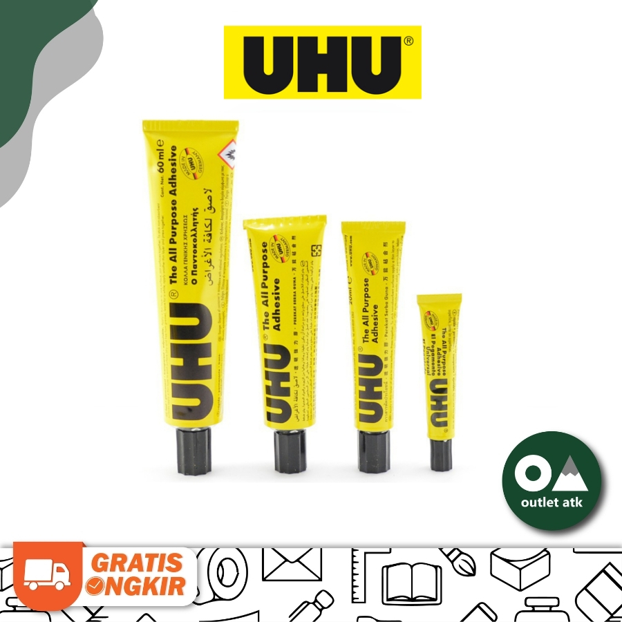 

Lem Cair UHU All Purpose 20ml No 12 / Lem Bening Serbaguna