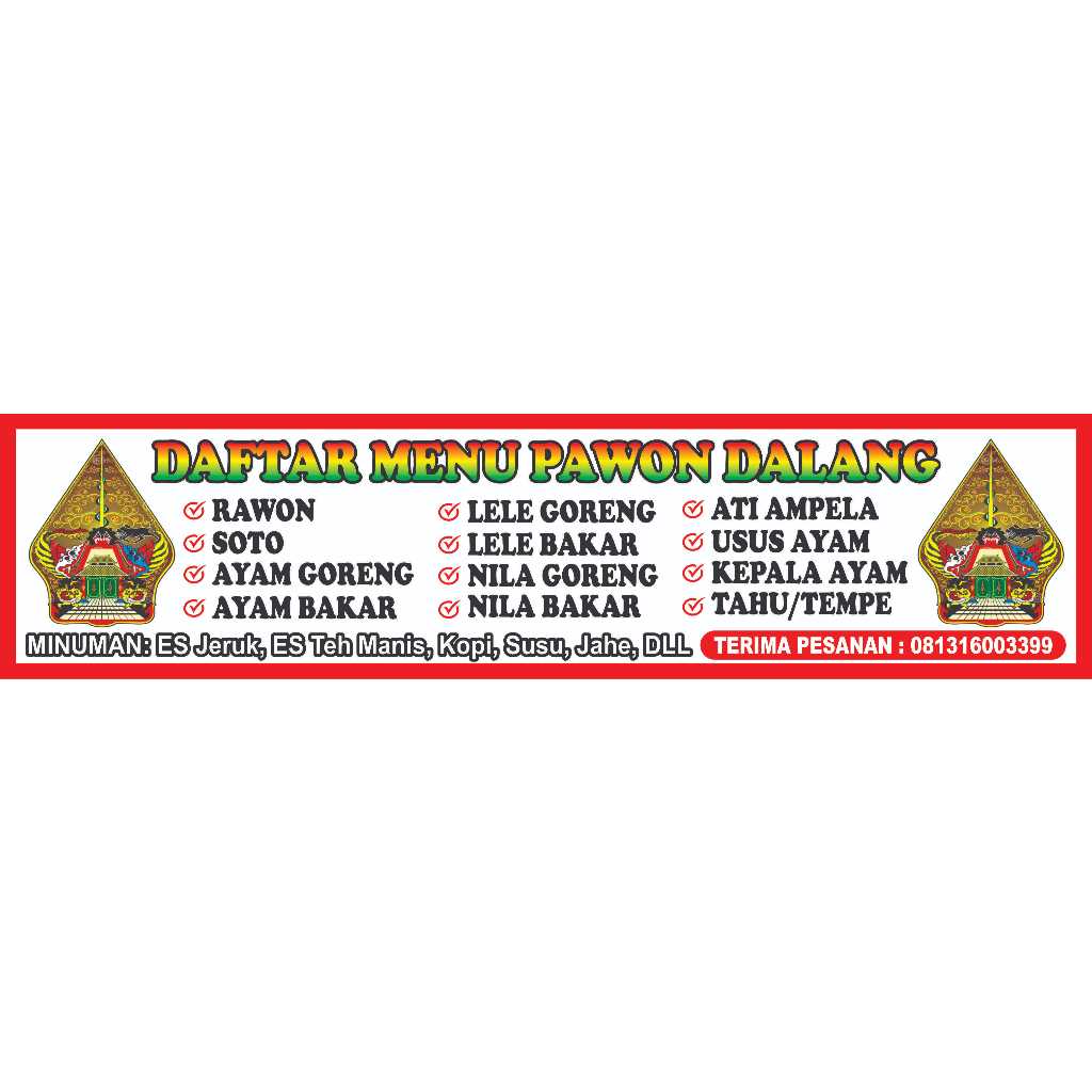 Spanduk banner bahan flexy